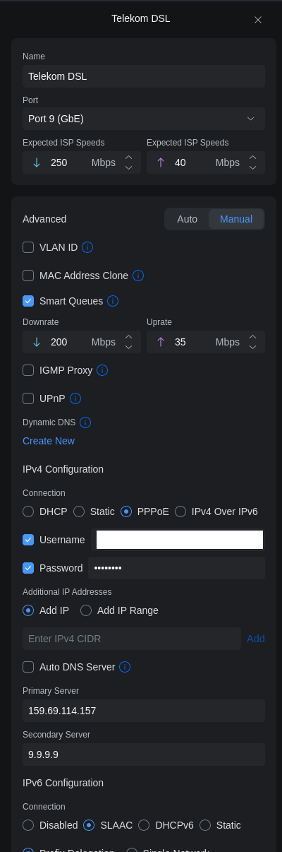 Internet Einstellungen